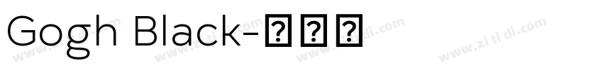 Gogh Black字体转换